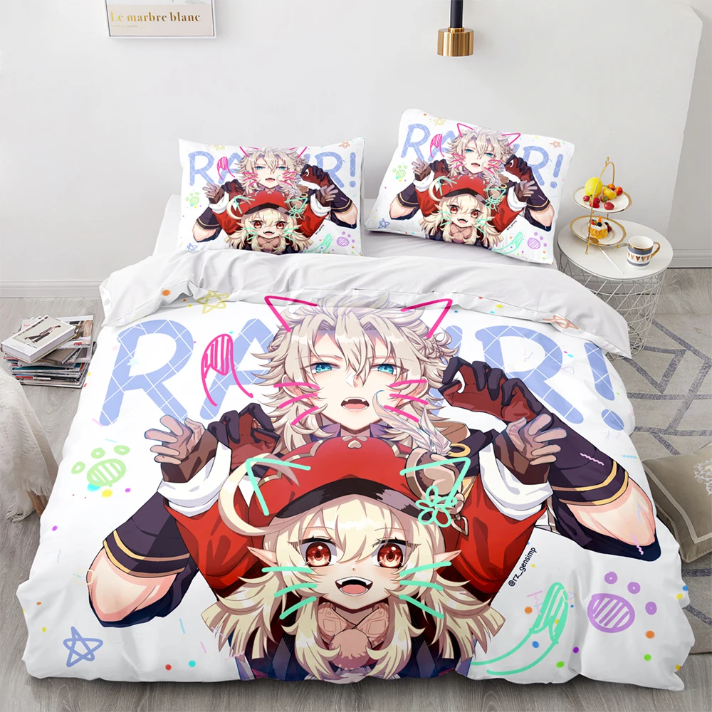 Set Single Twin Full Queen King Size Game Anime Bed Set Aldult Kid Bedroom Genshin Impact Bedding Duvetcover Sets 3D Print 056
Set Single Twin Full Queen King Size Game Anime Bed Set Aldult Kid Bedroom Genshin Impact Bedding Duvetcover Sets 3D Print 056
