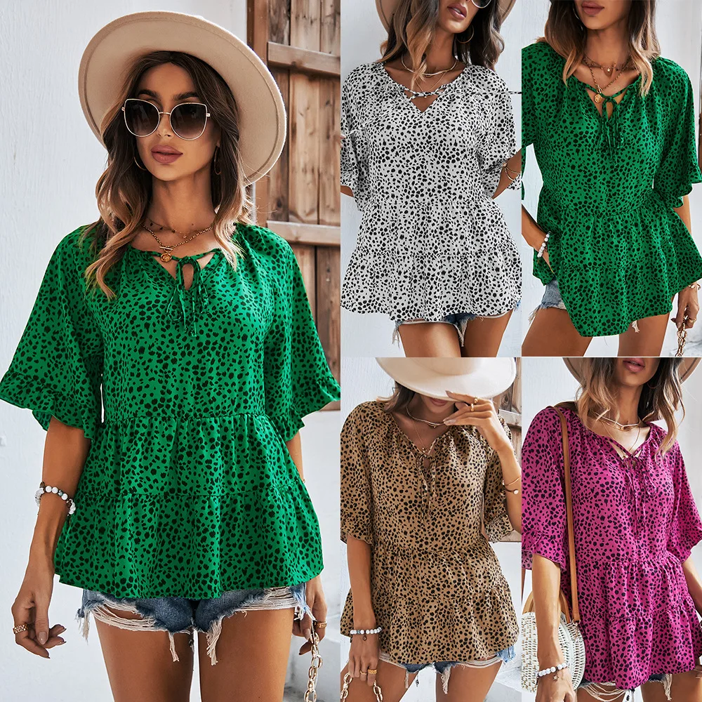 European and American Fashion New Short Sleeve Top 2022 Summer Sexy Shirt/T-shirt Women Clothing Women
European and American Fashion New Short Sleeve Top 2022 Summer Sexy Shirt/T-shirt Women Clothing Women