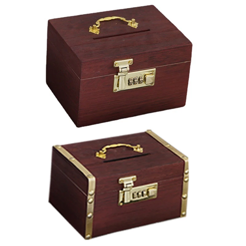 Vintage Style Wooden Box Piggy Bank Organizer Password Lock Collection Treasure Chest Treasure Box for Kids Gifts Souvenir
Vintage Style Wooden Box Piggy Bank Organizer Password Lock Collection Treasure Chest Treasure Box for Kids Gifts Souvenir