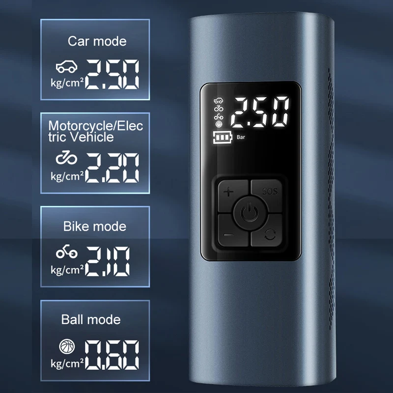 Car Inflator Pump 12V 150 PSI LED Display TireTyre Inflator for Bicycle Motorcycle Accessories Smart Electric Car Tire Air Pump
Car Inflator Pump 12V 150 PSI LED Display TireTyre Inflator for Bicycle Motorcycle Accessories Smart Electric Car Tire Air Pump