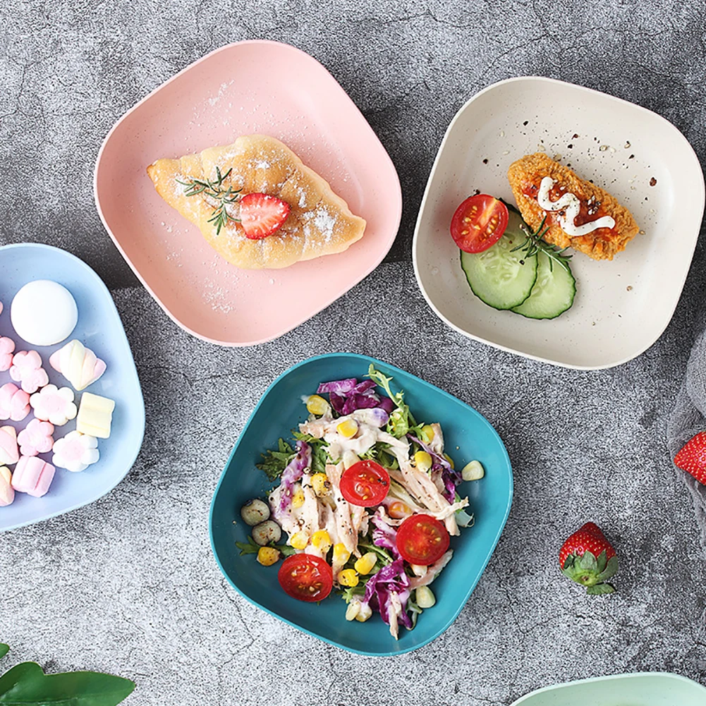 Nordic Style Wheat Straw Dinner Plate Bone Dish Household Square Spit Bone Dish Cake Fruit Snack Small Plate Camping Tableware
Nordic Style Wheat Straw Dinner Plate Bone Dish Household Square Spit Bone Dish Cake Fruit Snack Small Plate Camping Tableware