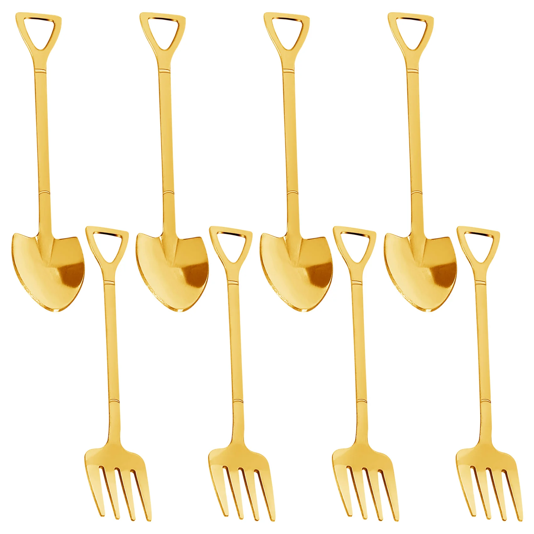 8 Pieces Shovel Spoon Fork Shovel Coffee Spoon Shovel Handle Dessert Spoon Ice Cream Spoon Shovel Shape Fork (Gold)
8 Pieces Shovel Spoon Fork Shovel Coffee Spoon Shovel Handle Dessert Spoon Ice Cream Spoon Shovel Shape Fork (Gold)