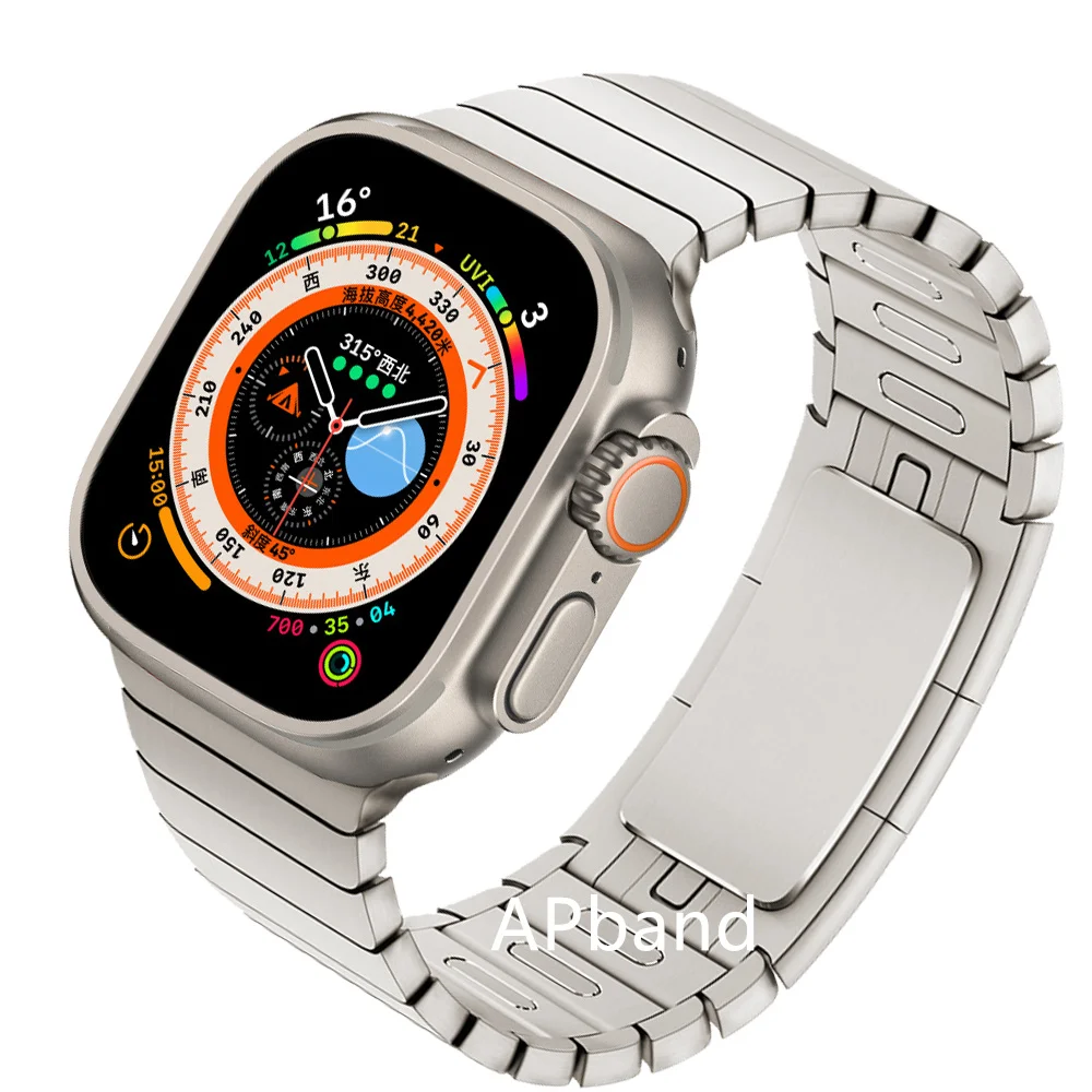 Strap for apple watch ultra link bracelet series 8 7 6 SE 5 4 3 iWatch 45mm 44mm 40mm 42mm 38mm 41mm 49mm stainless steel Band
Strap for apple watch ultra link bracelet series 8 7 6 SE 5 4 3 iWatch 45mm 44mm 40mm 42mm 38mm 41mm 49mm stainless steel Band