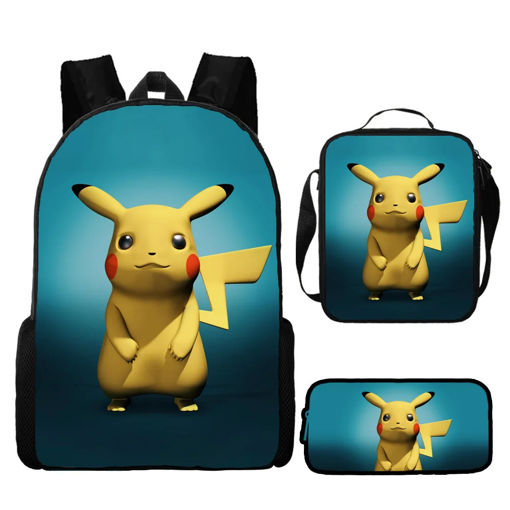 3PC-Pikachu Polyester Comfort Backpack Pokémon 3D Printing Large Capacity School Bag Messenger Bag Pencil Case Three-piece Set
3PC-Pikachu Polyester Comfort Backpack Pokémon 3D Printing Large Capacity School Bag Messenger Bag Pencil Case Three-piece Set