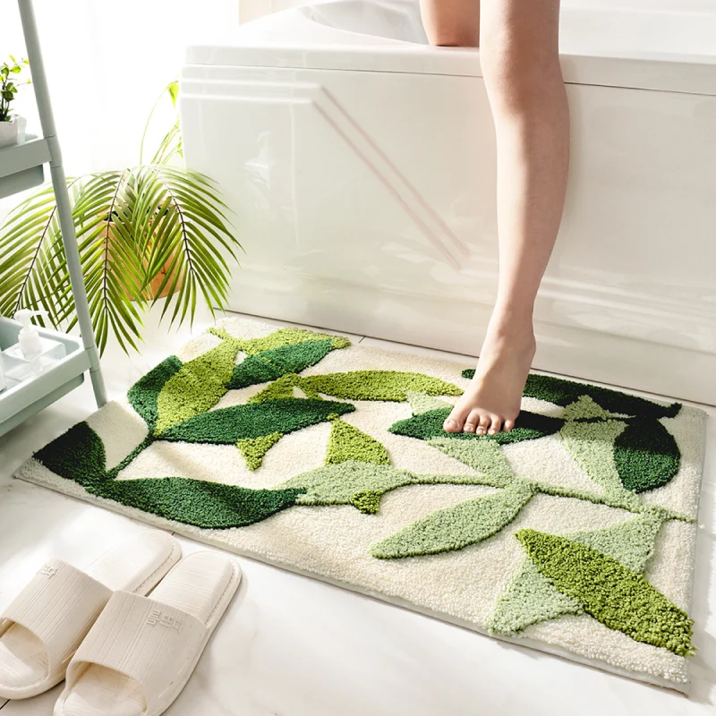 

Современный простой коврик для двери спальни, абсорбирующие воду Коврики для пола, домашние коврики для двери ванной, Нескользящие утолщенные коврики для ног