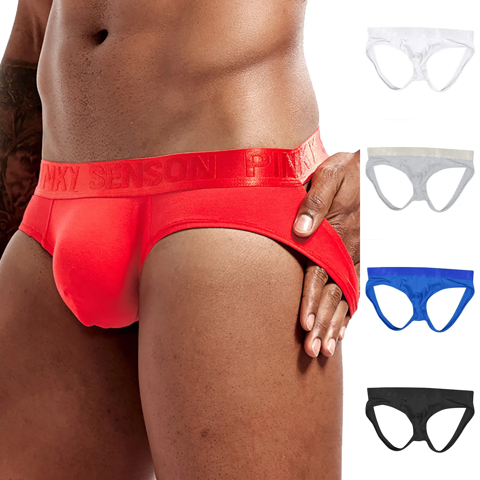 Solid Color Double T-Pants Men's Casual Thongs Letter Band T-Back Open Buttocks G-String Bare Buttocks Men Underpants Cueca 2023
Solid Color Double T-Pants Men's Casual Thongs Letter Band T-Back Open Buttocks G-String Bare Buttocks Men Underpants Cueca 2023
