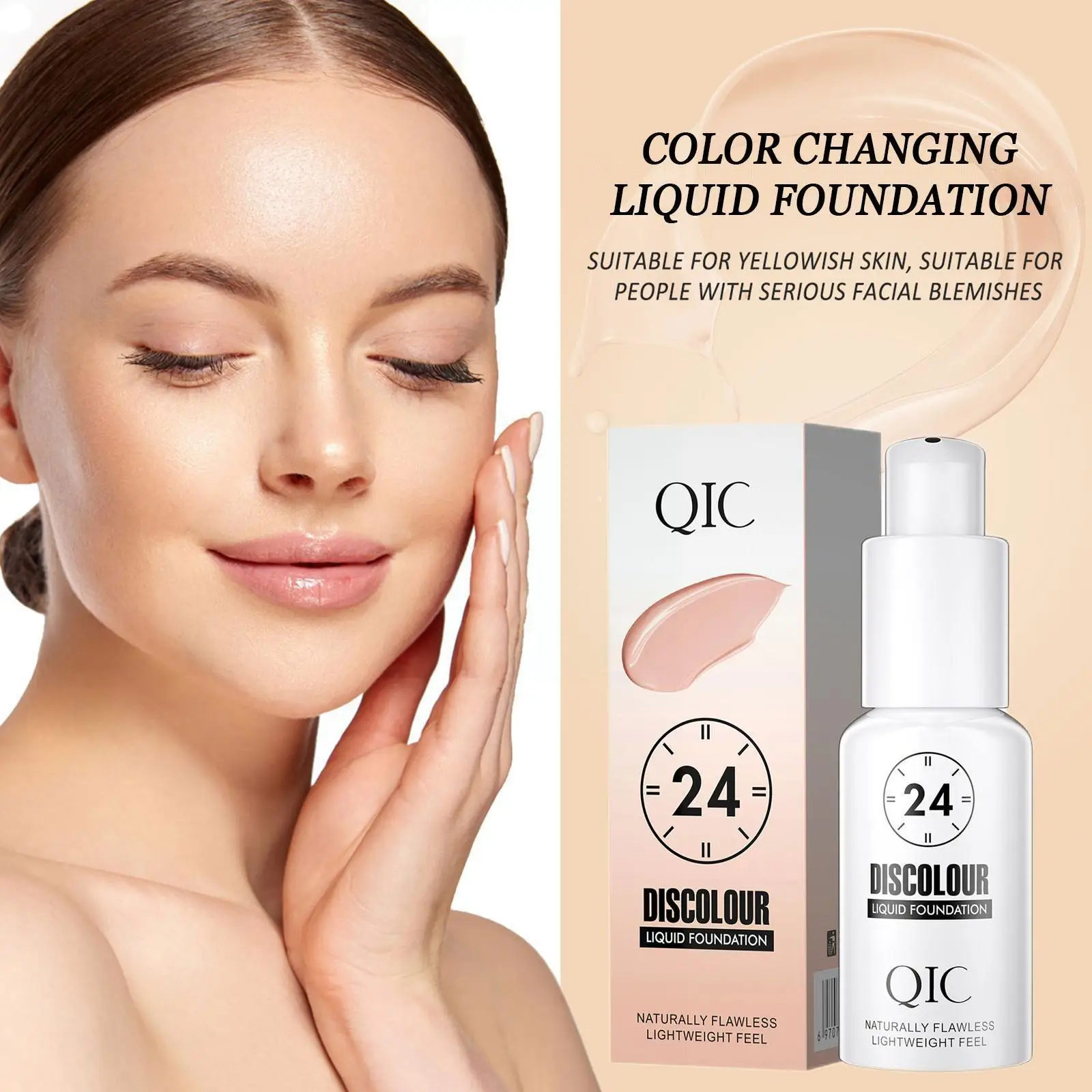 30ml Color Changing Foundation Cream Professional Concealing Face Long-lasting Circle Eye Makeup Dark Liquid Primer Correct M2G4
30ml Color Changing Foundation Cream Professional Concealing Face Long-lasting Circle Eye Makeup Dark Liquid Primer Correct M2G4
