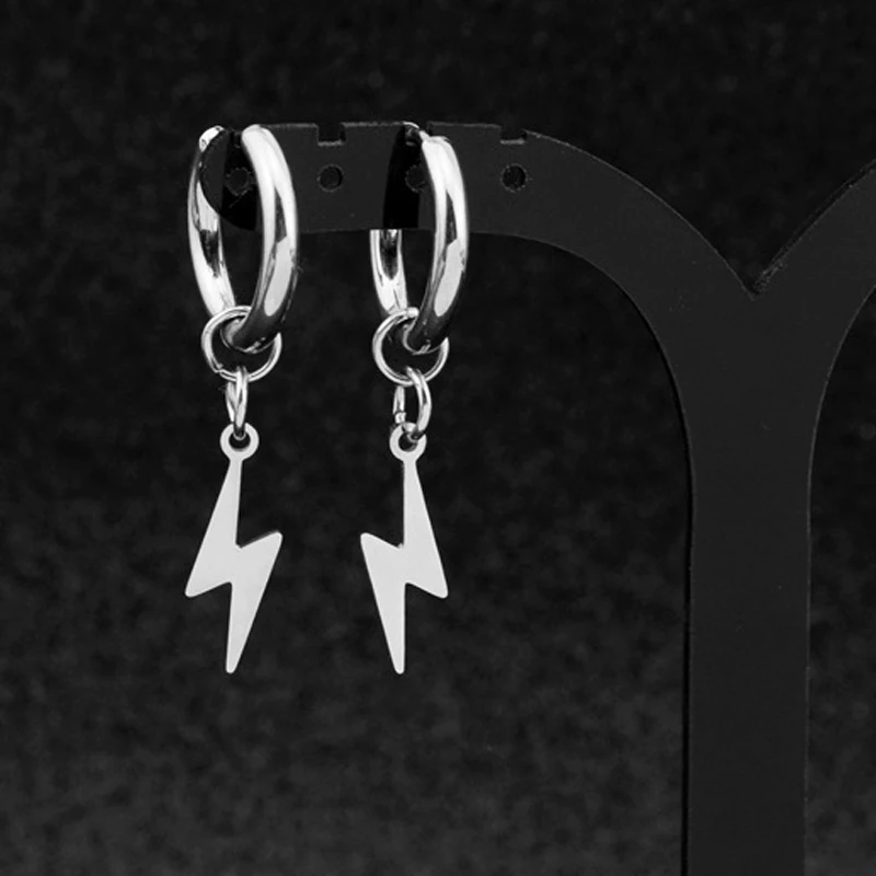 2Pcs Punk Lightning Hopp Earrings for Men Women Stainless Steel Ear Pierce Earrings Fashion Ear Stud Earrings Jewelry Factory
2Pcs Punk Lightning Hopp Earrings for Men Women Stainless Steel Ear Pierce Earrings Fashion Ear Stud Earrings Jewelry Factory