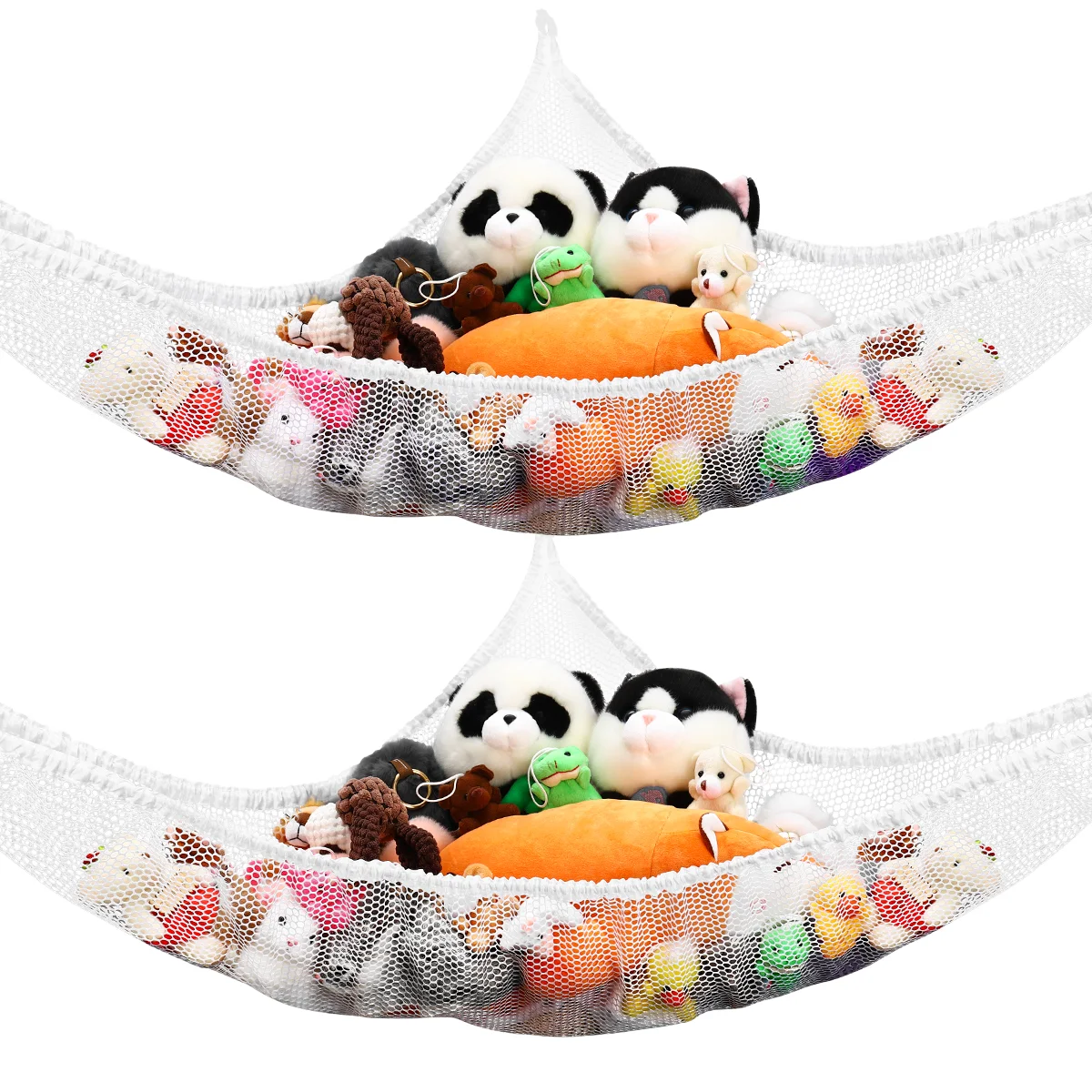2pcs Safe Stuffed Storage Hammock Plush Toys Organizer Corner Toys Holder Mesh for Children Room Balcony Playroom
2pcs Safe Stuffed Storage Hammock Plush Toys Organizer Corner Toys Holder Mesh for Children Room Balcony Playroom