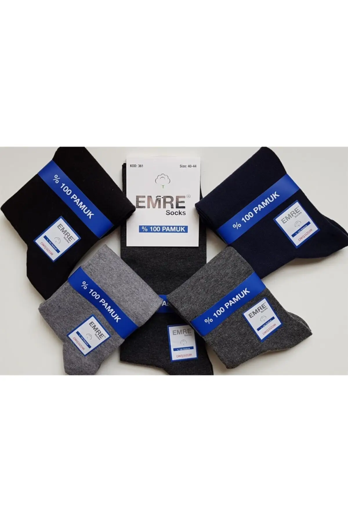 Men's black gray seamless winter socks 6 psc. 
Men's black gray seamless winter socks 6 psc.