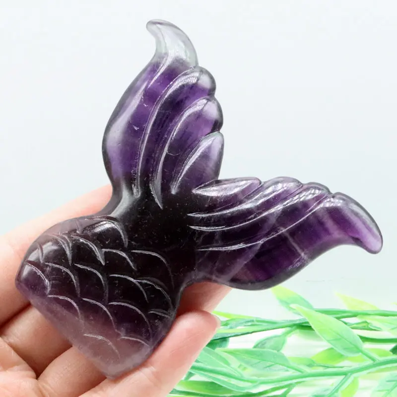 Скульптура рыбий хвост из натурального флюорита, 3,4 дюйма, 100 г
Скульптура рыбий хвост из натурального флюорита, 3,4 дюйма, 100 г