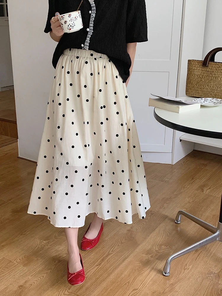 Женская плиссированная юбка в горошек, длинная юбка средней длины с высокой талией в стиле Одри Хепбёрн, летняя пляжная юбка с широким подол...
Женская плиссированная юбка в горошек, длинная юбка средней длины с высокой талией в стиле Одри Хепбёрн, летняя пляжная юбка с широким подол...