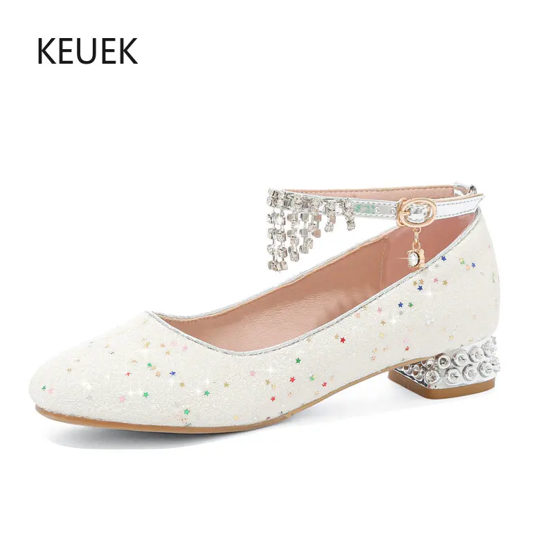 New Girls Leather Shoes Children Princess Performance Crystal Dress Soft Sole Spring Autumn High Heels Kids Toddler Baby 03A
New Girls Leather Shoes Children Princess Performance Crystal Dress Soft Sole Spring Autumn High Heels Kids Toddler Baby 03A