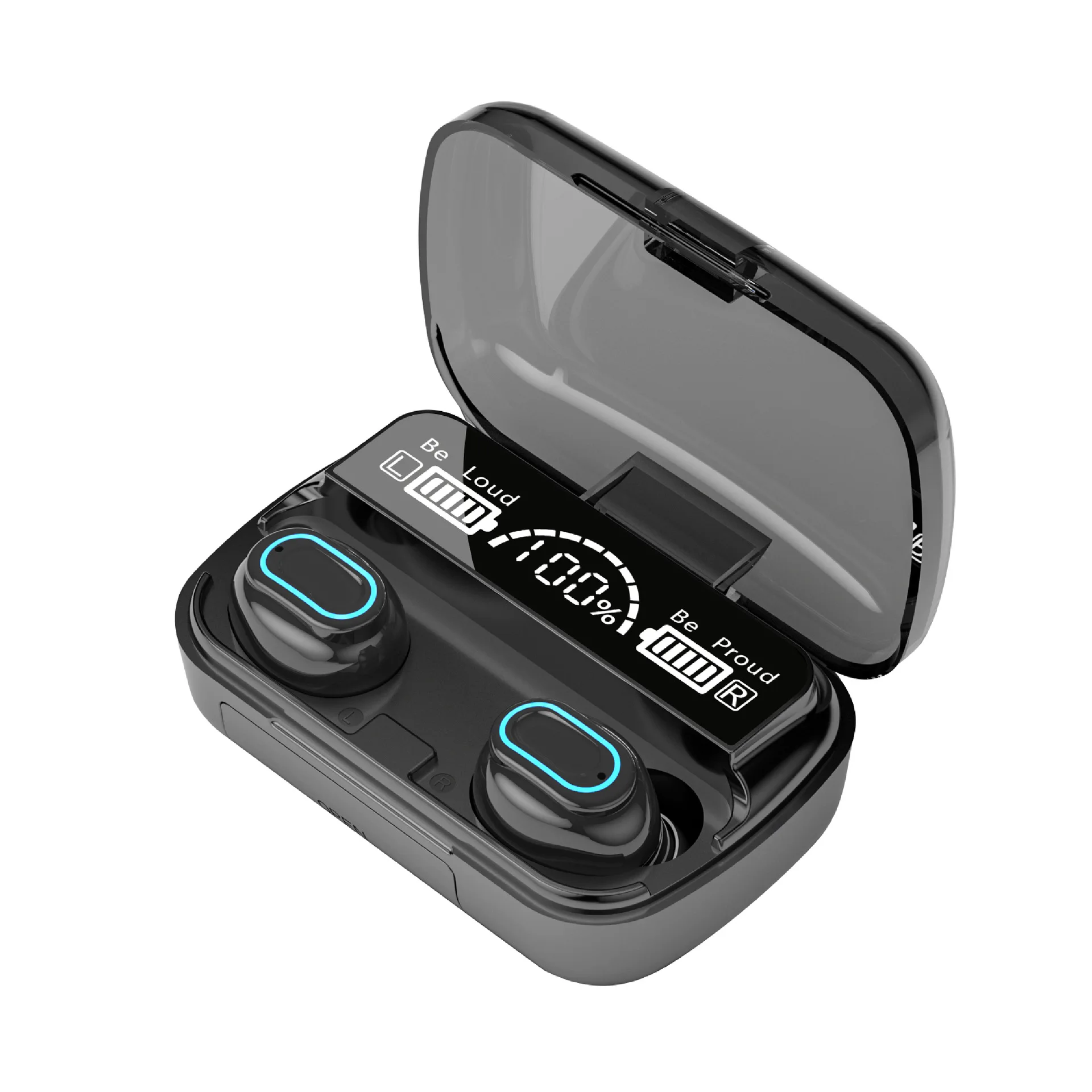 Новая беспроводная Bluetooth-гарнитура M1, светодиодный большой экран, цифровой дисплей, Mini Touch TWS, Спортивная гарнитура, бинауральная 5,0
Новая беспроводная Bluetooth-гарнитура M1, светодиодный большой экран, цифровой дисплей, Mini Touch TWS, Спортивная гарнитура, бинауральная 5,0