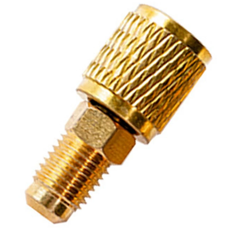 6X Adapter Cable Hose Connector R22 R134A To R32 R410A Size 1/4 Inch To 5/16 Inch Air Conditioner Fluoride Tube Adapter
6X Adapter Cable Hose Connector R22 R134A To R32 R410A Size 1/4 Inch To 5/16 Inch Air Conditioner Fluoride Tube Adapter