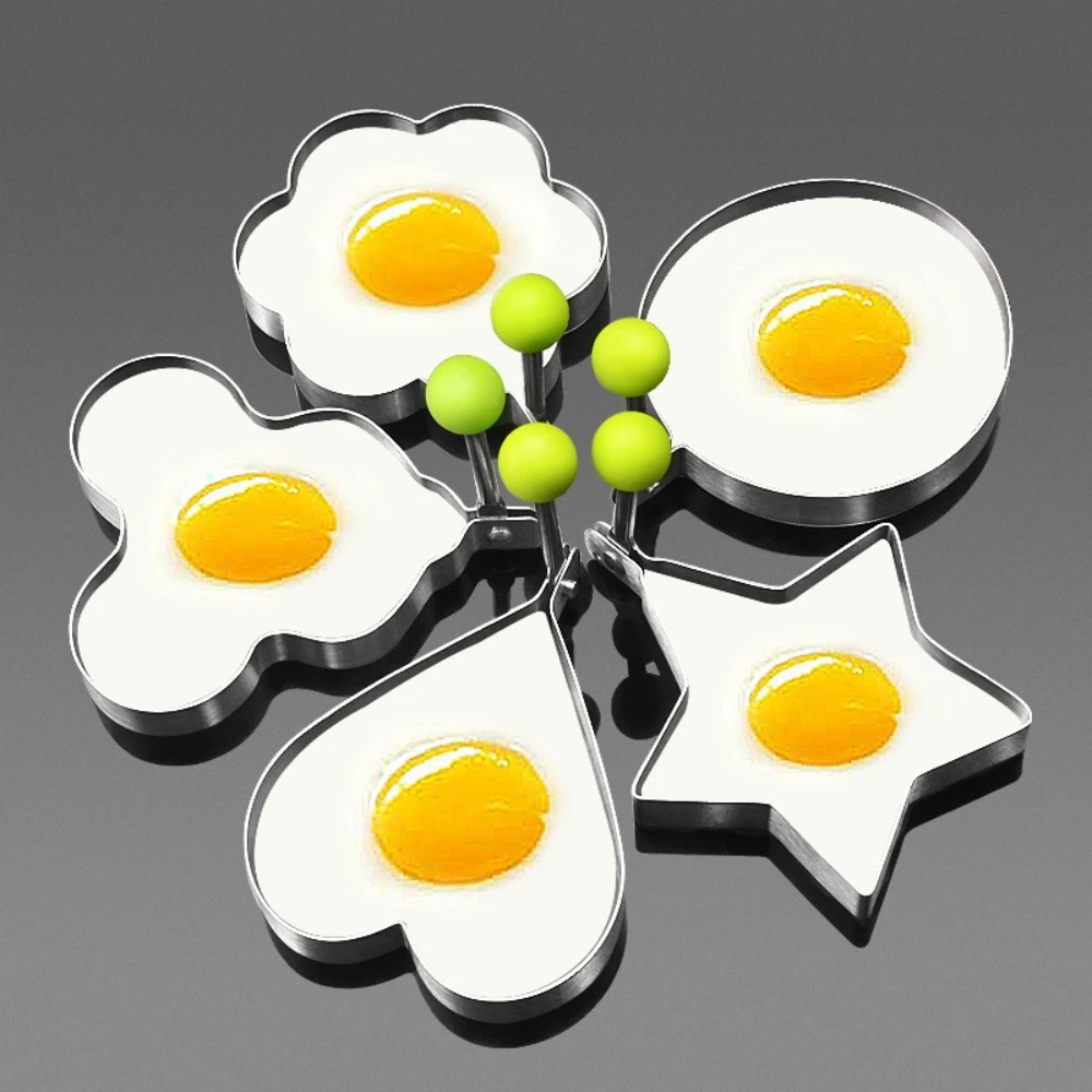Omelette Mold Fried Egg Shaper Food Grade Stainless Steel Egg Mold 5 Style Ring Molds for Cooking Mini Pancakes and Fried Eggs
Omelette Mold Fried Egg Shaper Food Grade Stainless Steel Egg Mold 5 Style Ring Molds for Cooking Mini Pancakes and Fried Eggs