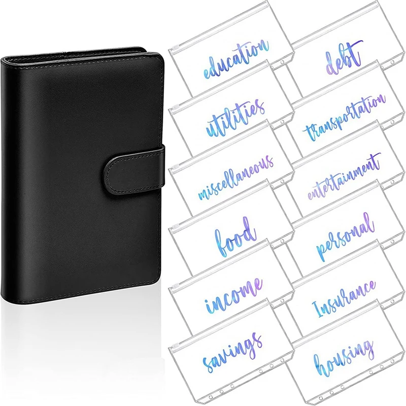 2X A6 PU Leather Notebook Magnetic Personal Planning Binder With 24 Binder Pockets Binder Zipper Folder H
2X A6 PU Leather Notebook Magnetic Personal Planning Binder With 24 Binder Pockets Binder Zipper Folder H