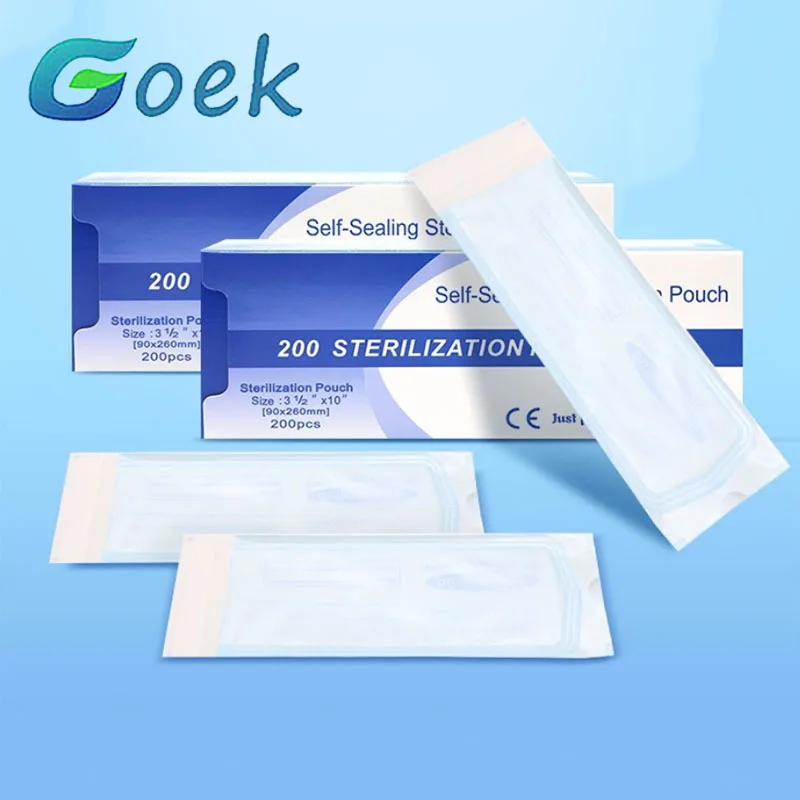200pcs/box Dental Self-sealing sterilization bag Self-adhesive Disinfection Double-sided tape Ziplock bag ETO STEAM
200pcs/box Dental Self-sealing sterilization bag Self-adhesive Disinfection Double-sided tape Ziplock bag ETO STEAM