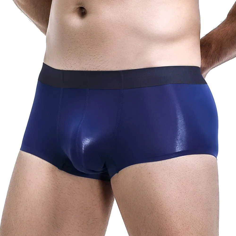 Men Oil Shinny Underwear Boxer Briefs Man Boxer Shorts Seamless Underpants Male Breathable Boxer Shorts Sheer Knickers
Men Oil Shinny Underwear Boxer Briefs Man Boxer Shorts Seamless Underpants Male Breathable Boxer Shorts Sheer Knickers