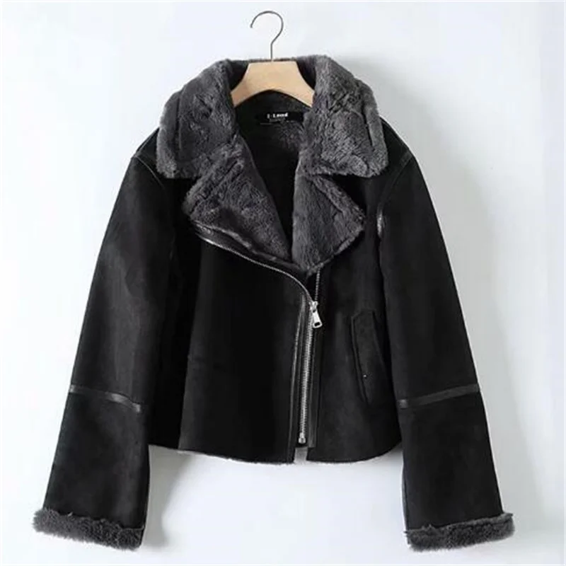 ZXRYXGS Good Quality Suede Jackets Short Thickened Women's Motorcycle Jacket 2023 Winter Handsome Black Coat Warm Trend Jackets
ZXRYXGS Good Quality Suede Jackets Short Thickened Women's Motorcycle Jacket 2023 Winter Handsome Black Coat Warm Trend Jackets