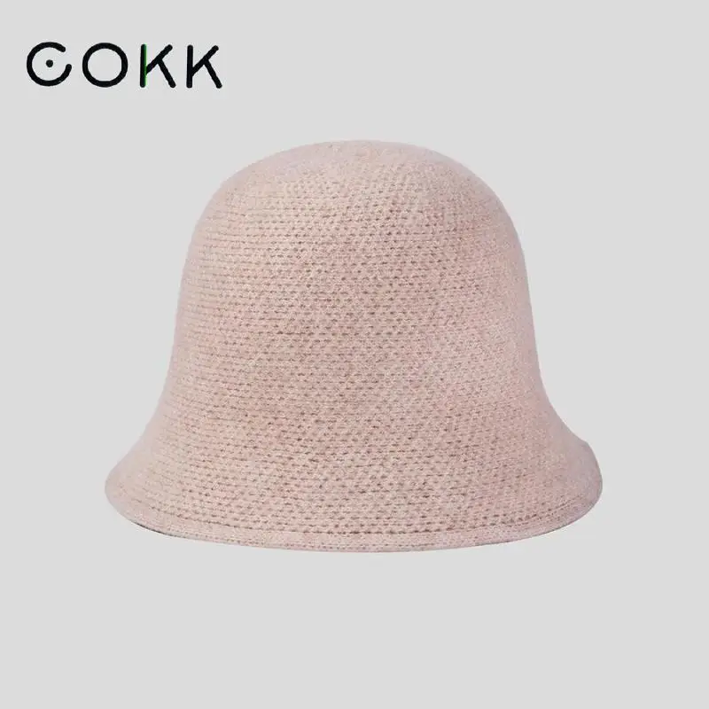 COKK Bucket Hat Women Winter Autumn Fisherman Cap Wool Knitted Fishing Hat Female Solid Color Gorro Fashion Simple Bob Korean
COKK Bucket Hat Women Winter Autumn Fisherman Cap Wool Knitted Fishing Hat Female Solid Color Gorro Fashion Simple Bob Korean