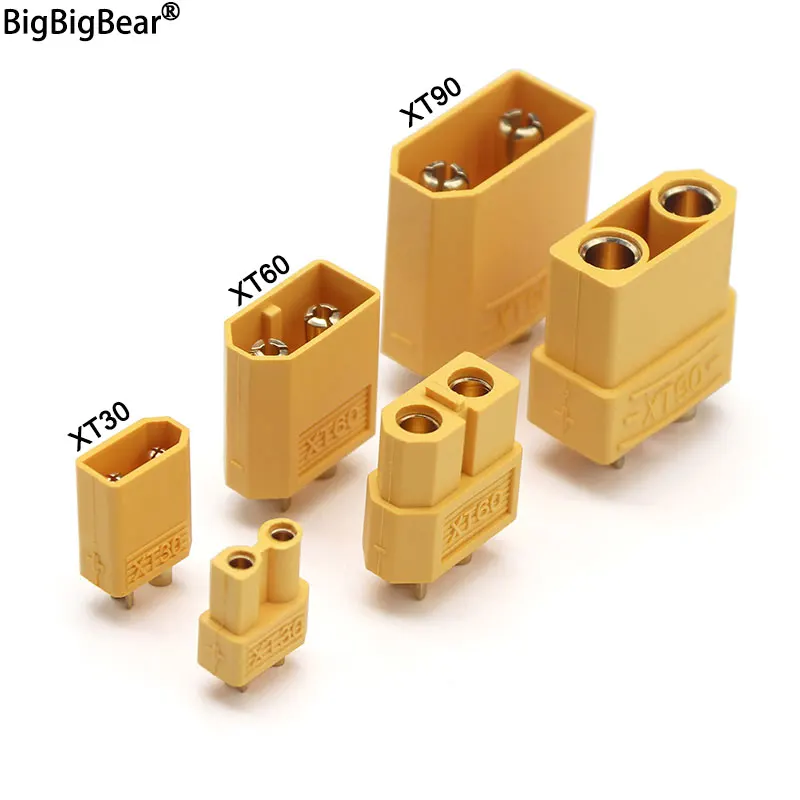 XT30 XT60 XT90 Connector Plug Male/female Bullet Welding Terminal Suit for RC Lithium Polymer Battery Model Aircraft Accessories
XT30 XT60 XT90 Connector Plug Male/female Bullet Welding Terminal Suit for RC Lithium Polymer Battery Model Aircraft Accessories