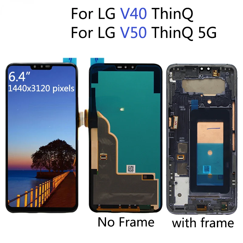 6,4 "оригинальный с рамкой для LG V50 ThinQ 5G ЖК-дисплей с сенсорным экраном дигитайзер для LG V40 ThinQ Замена ЖК-экрана
6,4 "оригинальный с рамкой для LG V50 ThinQ 5G ЖК-дисплей с сенсорным экраном дигитайзер для LG V40 ThinQ Замена ЖК-экрана