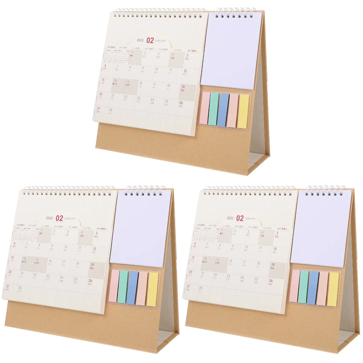 3 pcs 2022 Tabletop Calendar Monthly Calendar Daily Use Schedule Planner (Assorted Color)
3 pcs 2022 Tabletop Calendar Monthly Calendar Daily Use Schedule Planner (Assorted Color)