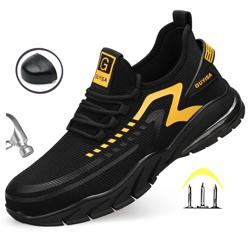 Safety Boots For Work Men's Sneaker Women Shoes Steel Toe Lightweight Toe Protection Men's Summer Safety Shoes Foot protection 
Safety Boots For Work Men's Sneaker Women Shoes Steel Toe Lightweight Toe Protection Men's Summer Safety Shoes Foot protection