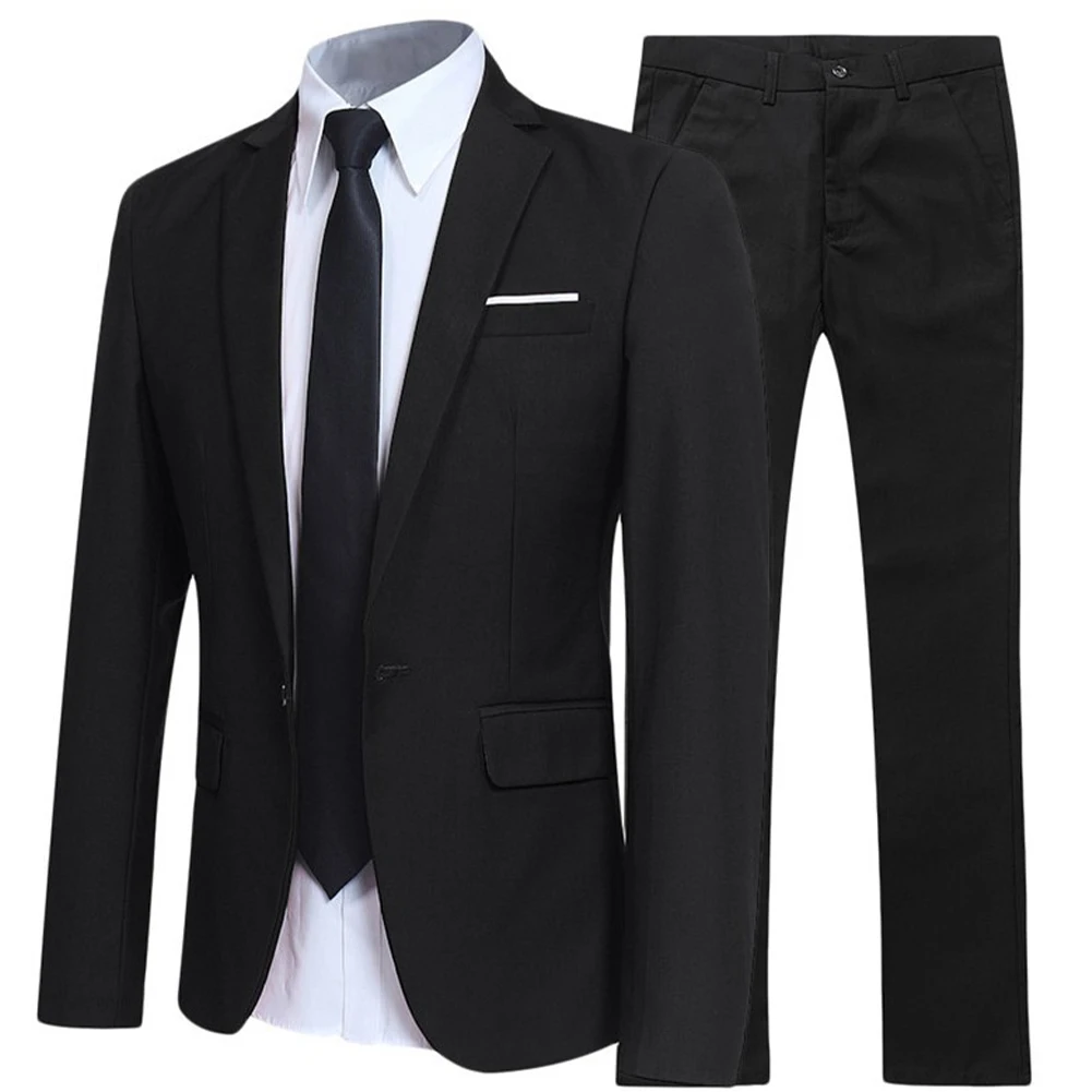 Men Blazers 2 Pieces Sets Formal Full Business Coats Blazers +Pants Wedding Party Elegant Jackets Trousers Suits Set
Men Blazers 2 Pieces Sets Formal Full Business Coats Blazers +Pants Wedding Party Elegant Jackets Trousers Suits Set