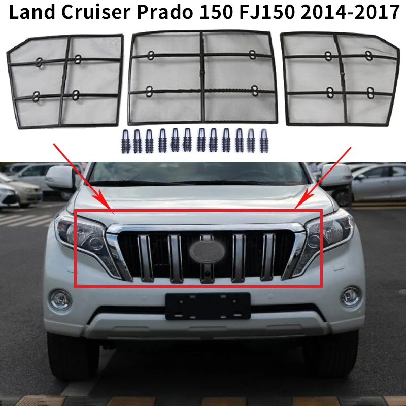 For Toyota Land Cruiser Prado 150 FJ150 2014-2017 Car Insect Screening Mesh Front Grille Insert Net
For Toyota Land Cruiser Prado 150 FJ150 2014-2017 Car Insect Screening Mesh Front Grille Insert Net