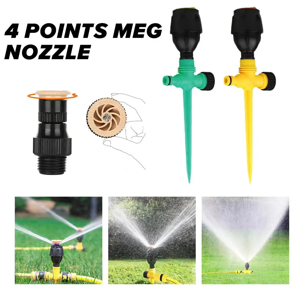 4 Point Nozzle 360 Degree Automatic Sprinklers Adjustable Spray Nozzles For Garden Lawn Rotating Watering System Agricultur L7M0
4 Point Nozzle 360 Degree Automatic Sprinklers Adjustable Spray Nozzles For Garden Lawn Rotating Watering System Agricultur L7M0