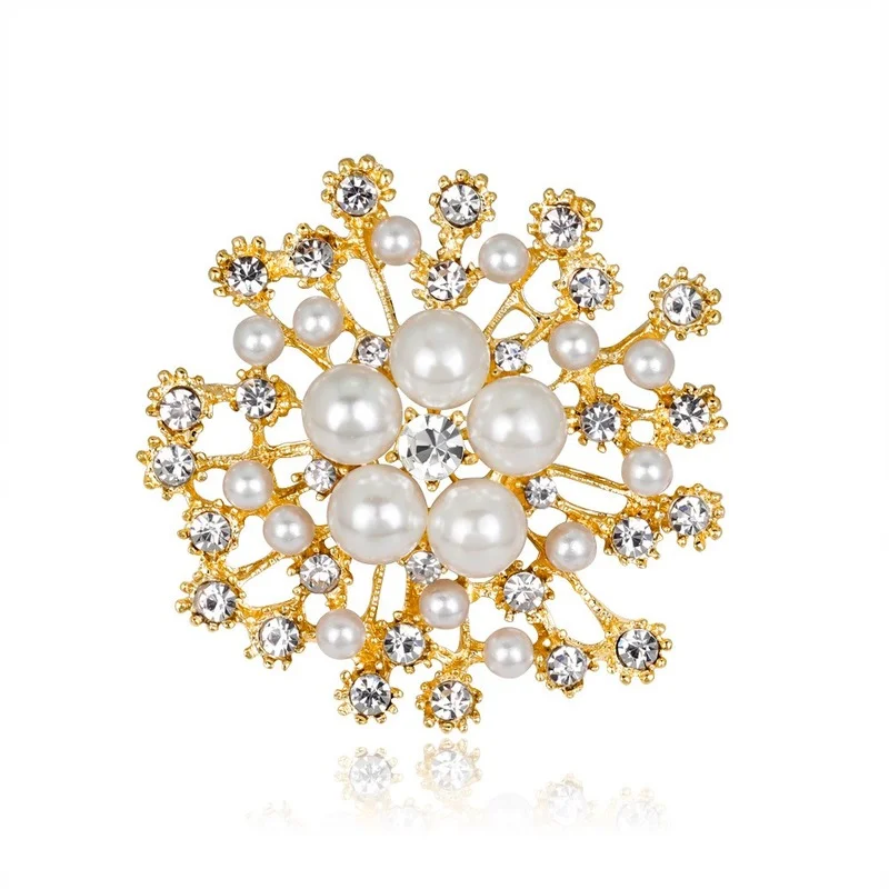 Snowflake Crystal Rhinestone Brooches Pearl Crystal Wedding Bouquet Jewelry Pins Set for DIY Wedding Party Embellishment Decor
Snowflake Crystal Rhinestone Brooches Pearl Crystal Wedding Bouquet Jewelry Pins Set for DIY Wedding Party Embellishment Decor