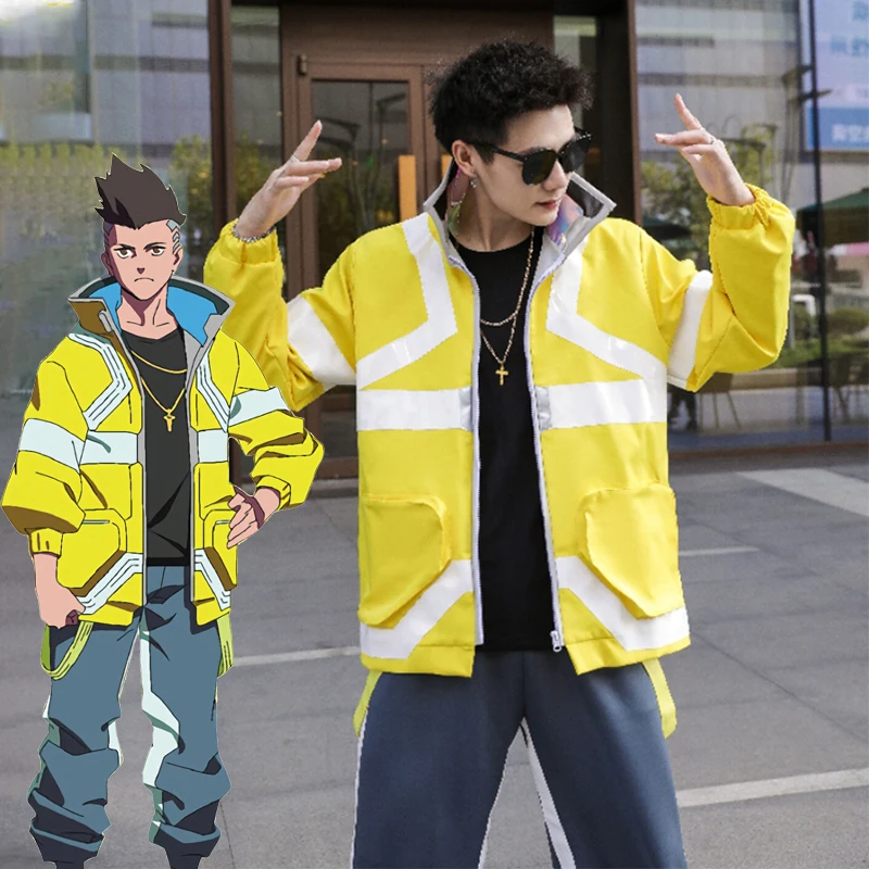 Anime CYBERPUNK EDGERUNNERS Cosplay David Martinez Cosplay Costumes Suit Yellow Coat Shirt Pants Halloween Party Dress For Man
Anime CYBERPUNK EDGERUNNERS Cosplay David Martinez Cosplay Costumes Suit Yellow Coat Shirt Pants Halloween Party Dress For Man