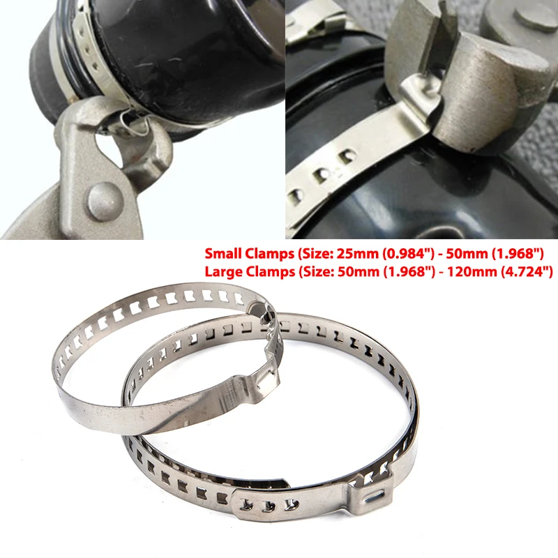 2 Pcs Universal Stainless Steel Shaft Cv Joint Boat Crimp Clamp Kit Driveshaft Cv Boat Clamp 25- 50Mm 50- 120Mm Adjustable
2 Pcs Universal Stainless Steel Shaft Cv Joint Boat Crimp Clamp Kit Driveshaft Cv Boat Clamp 25- 50Mm 50- 120Mm Adjustable