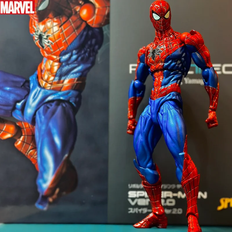 

16cm Kaiyodo Spider-man 2.0 Revoltech Amazing Yamaguchi Mk4 Peter Parker Anime Action Collection Figures Model Gift Toy