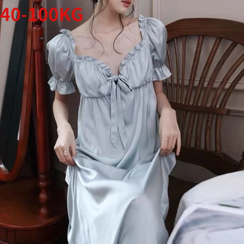Summer New Sexy Nightgown Satin Long Sleep Dress for Women Patchwork Nightdress Intimate Lingerie Loose Sleepwear Homewear P17
Summer New Sexy Nightgown Satin Long Sleep Dress for Women Patchwork Nightdress Intimate Lingerie Loose Sleepwear Homewear P17
