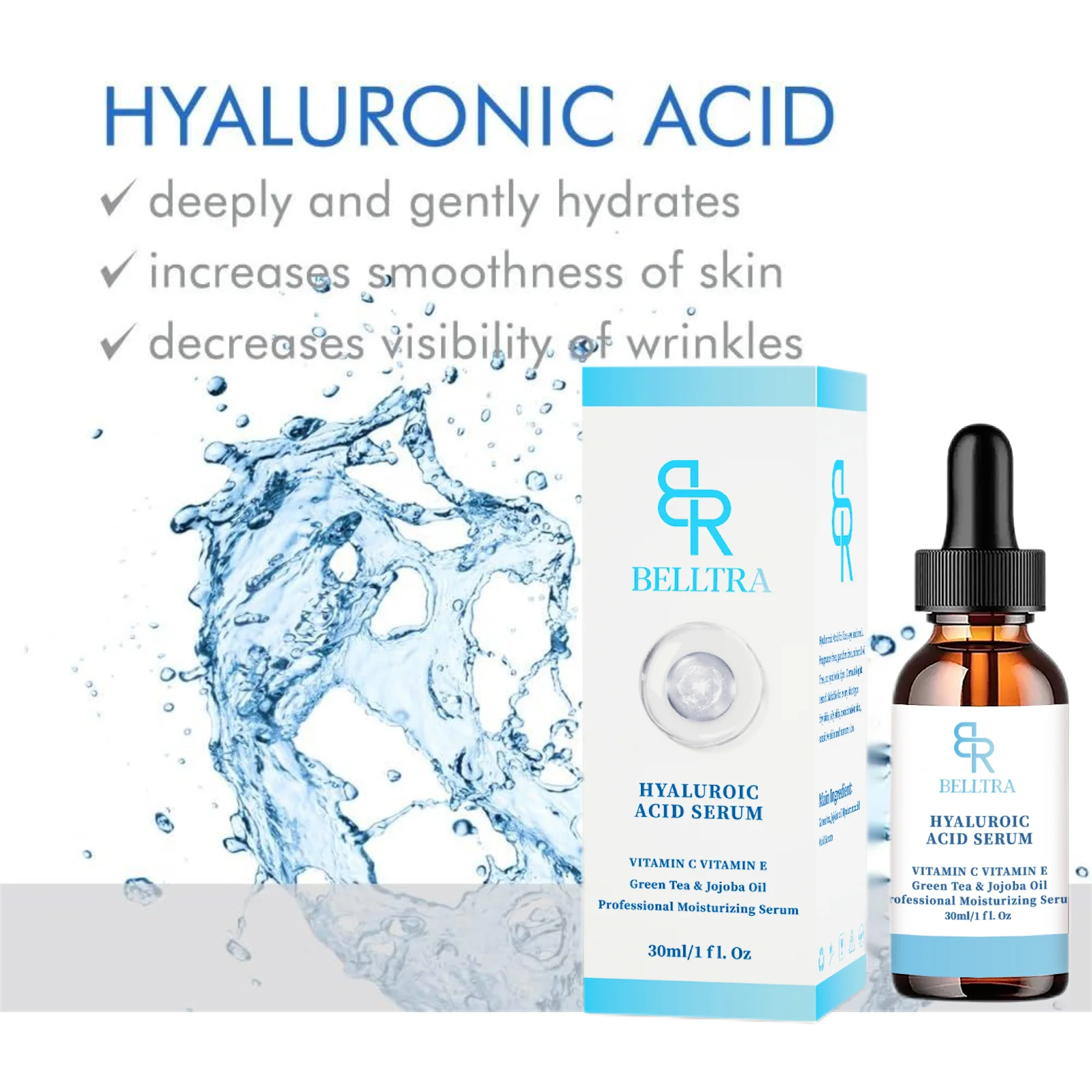 BELLTRA Face Skin Care Collagen Hyaluronic Acid Serum Retinol Vitamin Anti-Aging Wrinkle Moisturizing Whitening Shrink Pores
BELLTRA Face Skin Care Collagen Hyaluronic Acid Serum Retinol Vitamin Anti-Aging Wrinkle Moisturizing Whitening Shrink Pores