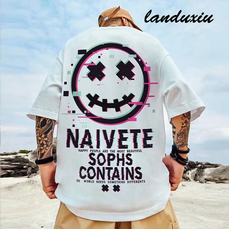 Landuxiu 2022 High Street Grimace Little Devil National Tide Oversize Male Female Couple Casual Summer Loose Half-Sleeved T
Landuxiu 2022 High Street Grimace Little Devil National Tide Oversize Male Female Couple Casual Summer Loose Half-Sleeved T