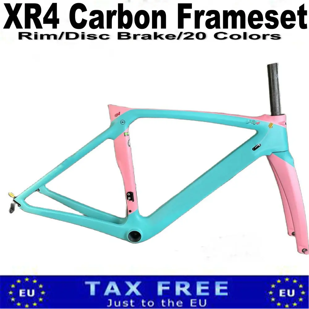 T1000 Carbon Blue Pink XR4 Road Frame Women Light Weight Cycling Bicycle Frameset RIM Disc Brake XDB DPD 
T1000 Carbon Blue Pink XR4 Road Frame Women Light Weight Cycling Bicycle Frameset RIM Disc Brake XDB DPD