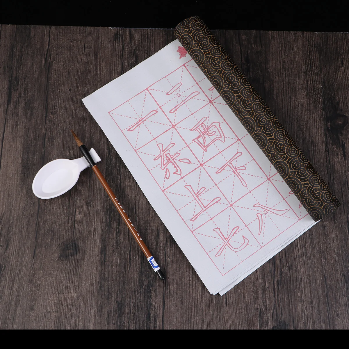 Set of Chinese Calligraphy Cloth Reusable Rewritable Writing Paper Ink Brush for Calligraphy
Set of Chinese Calligraphy Cloth Reusable Rewritable Writing Paper Ink Brush for Calligraphy