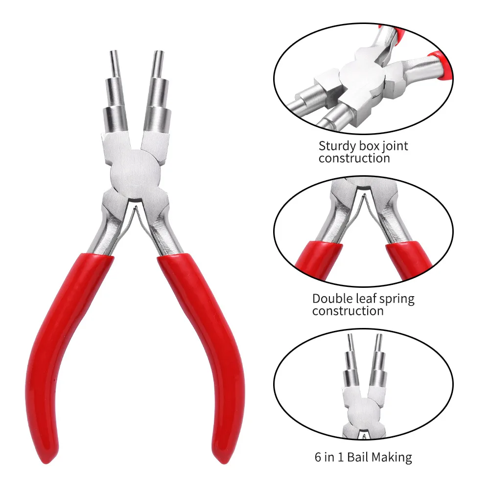 Jewelry Pliers Handheld Forming Jump Rings Bail Making Pliers For Carbon Steel Portable Jewelry Tool Wire Looper Hand Tool
Jewelry Pliers Handheld Forming Jump Rings Bail Making Pliers For Carbon Steel Portable Jewelry Tool Wire Looper Hand Tool