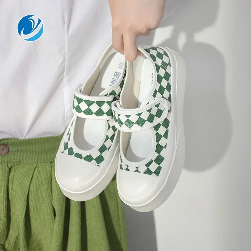 Mo Dou 2022 New Canvas Mary Jane Shoes Summer Niche Magic Sticker Women's Shoes Thick Sole Heightening Big Toe Shoes Students 
Mo Dou 2022 New Canvas Mary Jane Shoes Summer Niche Magic Sticker Women's Shoes Thick Sole Heightening Big Toe Shoes Students