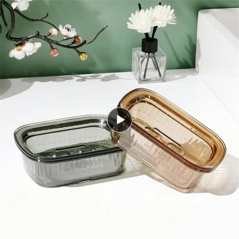 Double-layer Drain Household With Soap Dish Holder Durable Draining Soap Box Convenient Large Capacity Double-layer Soap Box
Double-layer Drain Household With Soap Dish Holder Durable Draining Soap Box Convenient Large Capacity Double-layer Soap Box