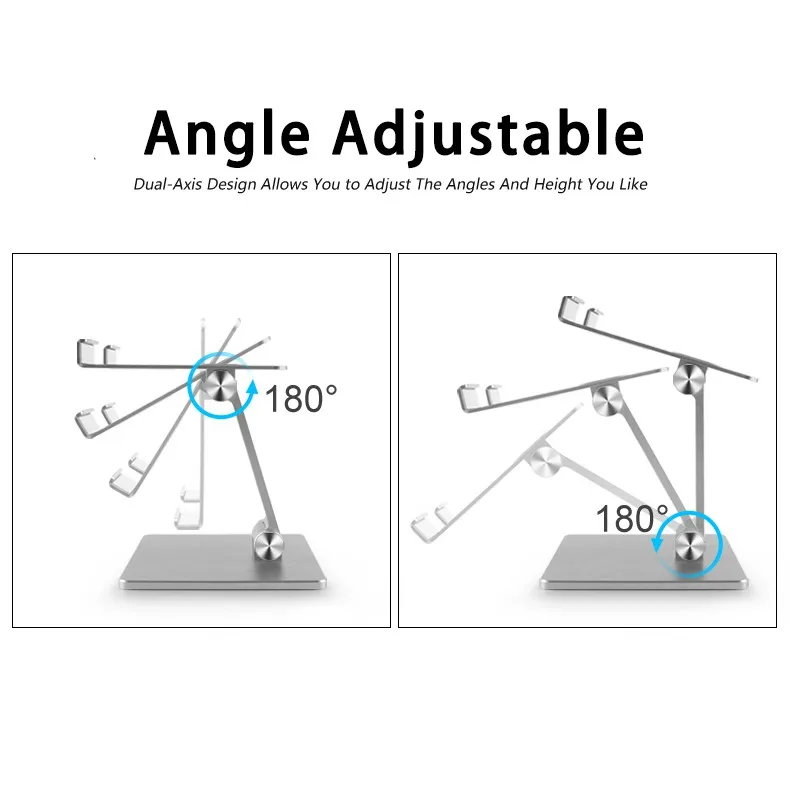 Phone Stand Foldable Desktop Tablet Holder Stand Aluminum Alloy Phone holder Table
Phone Stand Foldable Desktop Tablet Holder Stand Aluminum Alloy Phone holder Table
