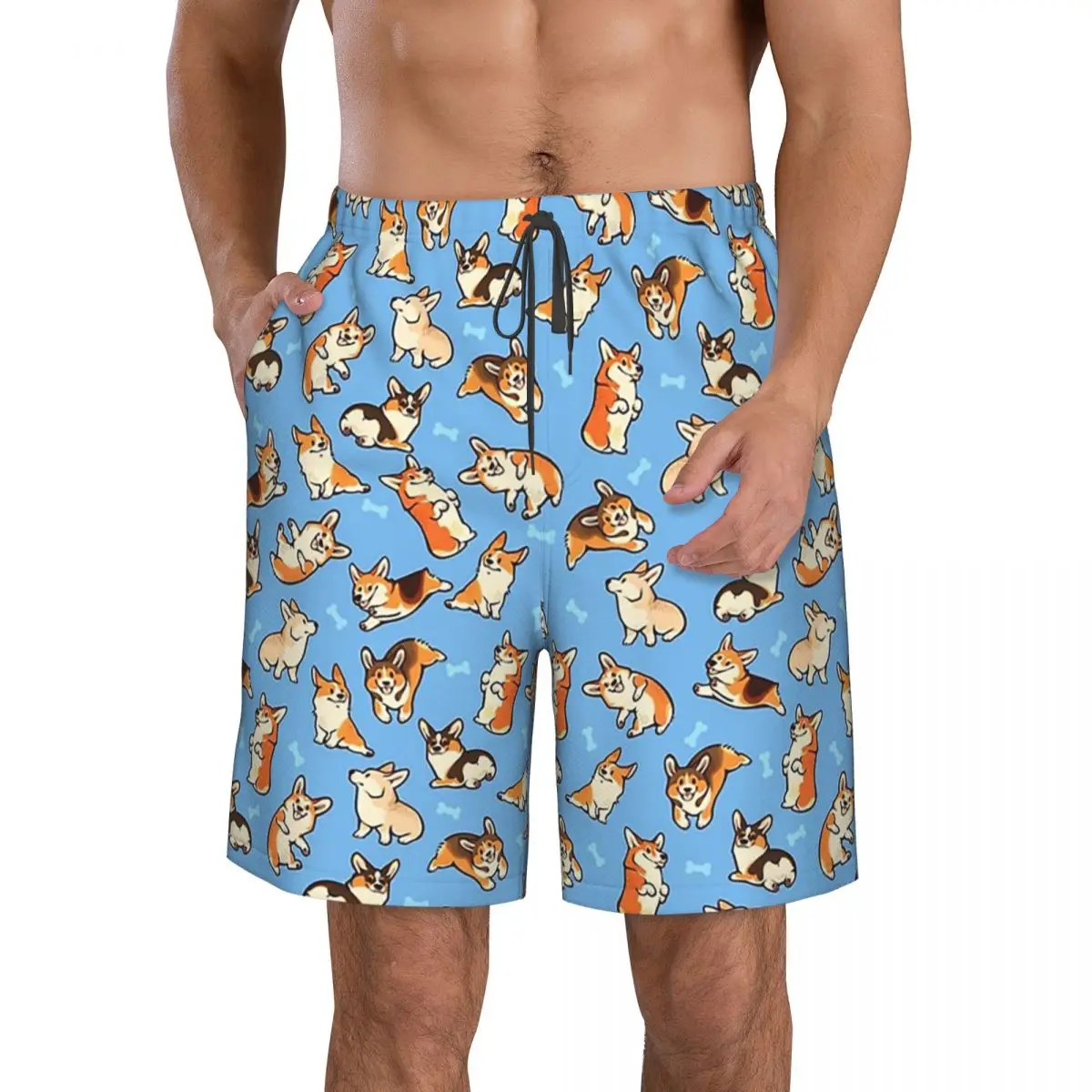 Шорты Jolly Corgis мужские с принтом собаки, Пляжные штаны с сетчатой подкладкой из полиэстера, быстросохнущие шорты для плавания, летние упражне...
Шорты Jolly Corgis мужские с принтом собаки, Пляжные штаны с сетчатой подкладкой из полиэстера, быстросохнущие шорты для плавания, летние упражне...