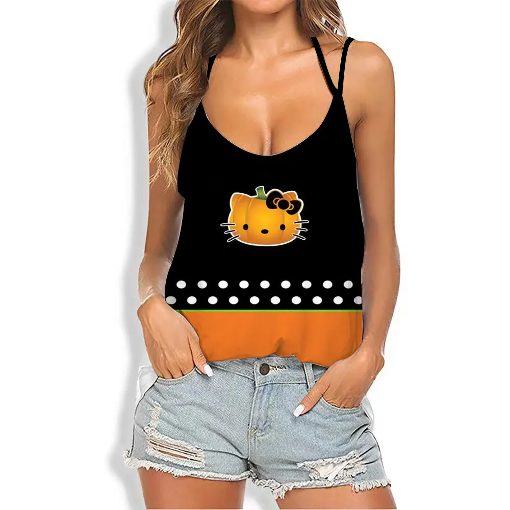 Women's Hello Kitty Sleeveless T Shirt Tank Top Kawaii Girls 3D Print Sling T Shirt Back Cutout Tank Top Club Fitness Workout
Women's Hello Kitty Sleeveless T Shirt Tank Top Kawaii Girls 3D Print Sling T Shirt Back Cutout Tank Top Club Fitness Workout