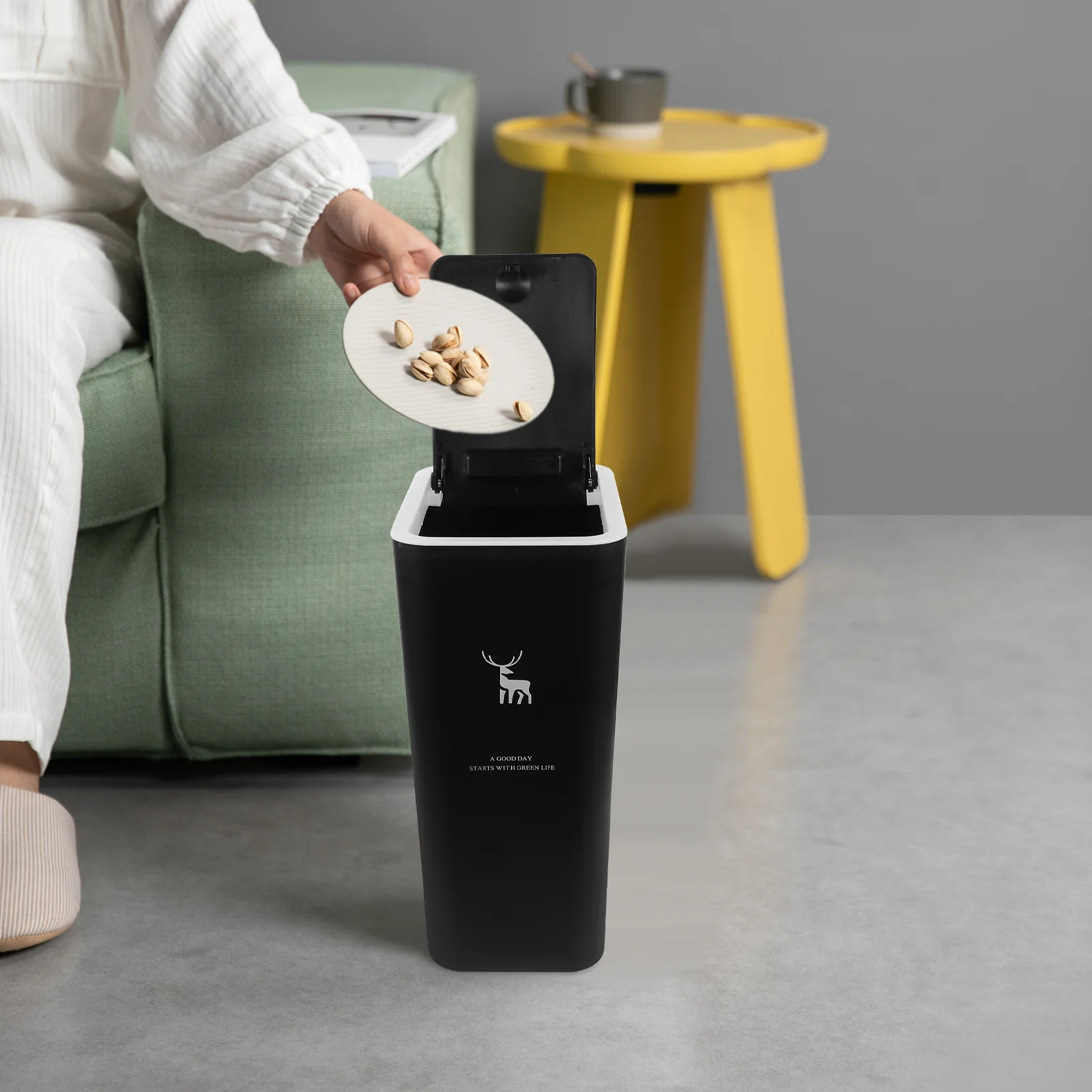 Small Trash Can Lid Bathroom Plastic Bins Lids Garbage Bucket Narrow Space Thicken Household Convenient Office Accessory
Small Trash Can Lid Bathroom Plastic Bins Lids Garbage Bucket Narrow Space Thicken Household Convenient Office Accessory