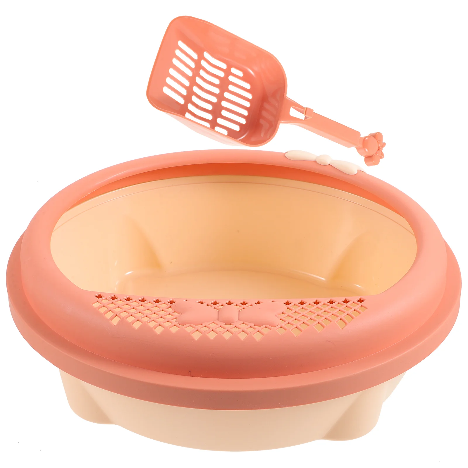 1 Set of High Sided Litter Box Cat Toilet Box Semi-Enclosed Cat Toilet with Scoop
1 Set of High Sided Litter Box Cat Toilet Box Semi-Enclosed Cat Toilet with Scoop