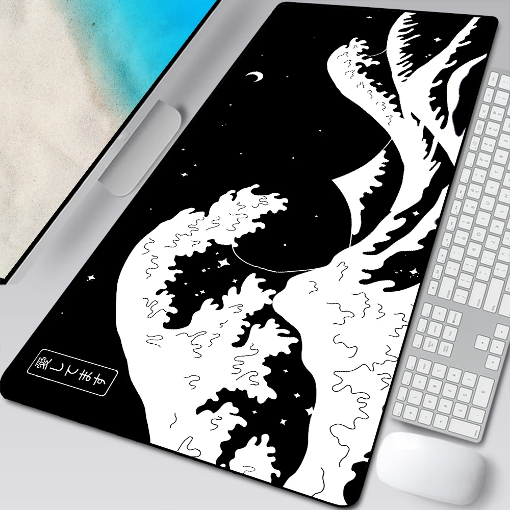 Black and White Mouse Pad Laptop Great Wave Mousepad Xxl Gamer Keyboard Carpet Gaming Office Accessories Desk Mat Computer Desks
Black and White Mouse Pad Laptop Great Wave Mousepad Xxl Gamer Keyboard Carpet Gaming Office Accessories Desk Mat Computer Desks